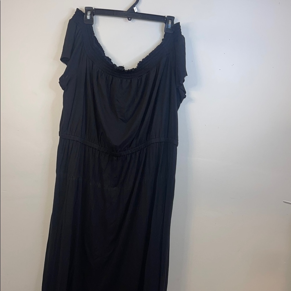 Old Navy Black Off Shoulder Flutter Sleeve Dress XXL #128